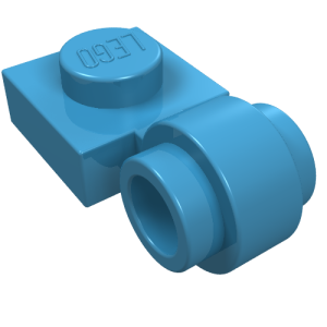 Plate Special 1 x 1 with Clip Light, Bar Hole [Thick Ring]