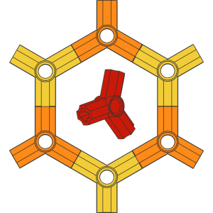 Technic Axle Pin Connector 3 x 120° Ring