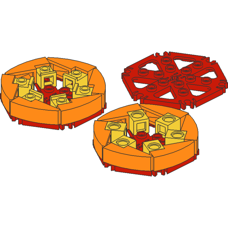 Hexagonal Plate with Curved Slopes