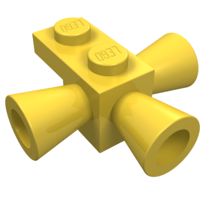 Brick Special 1 x 1 with 3 Speakers / Loudspeakers / Space Positioning Rockets