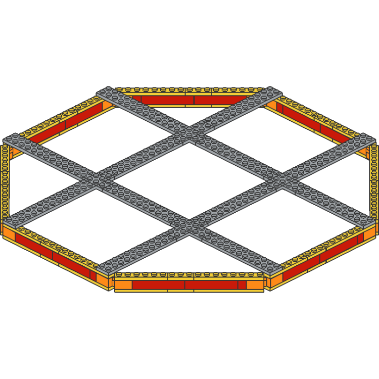 Hinged Octagon 43 x 43