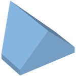 Slope 45° 2 x 1 Double / Inverted with Bottom Stud Holder