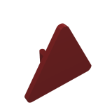 Road Sign Clip-on 2.2 x 2.667 Triangular