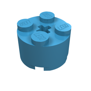 Brick Round 2 x 2 with Axle Hole
