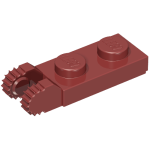 Hinge Plate 1 x 2 Locking with 2 Fingers On End, with Groove, 9 Teeth