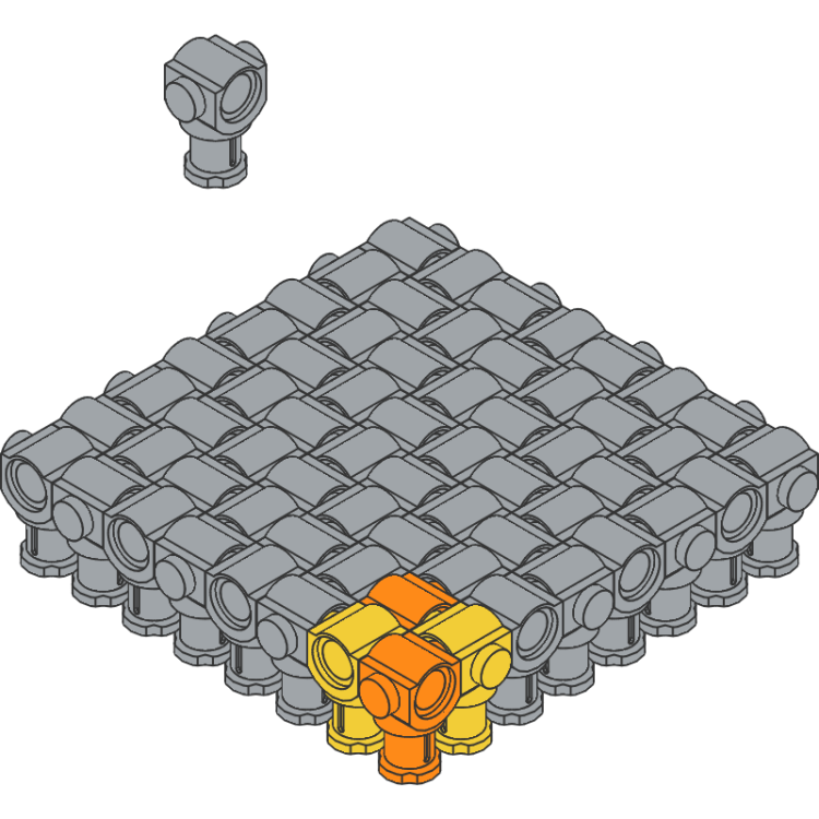 Technic Axle Pin Connector Cobblestone