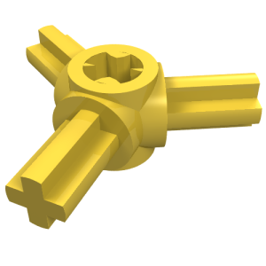 Technic Axle Connector Hub with 3 Axles at 120°