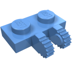 Hinge Plate 1 x 2 Locking with 2 Fingers on Side, 9 Teeth