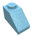 Slope 45° 2 x 1 with Bottom Pin