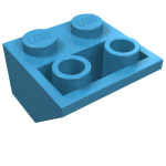 Slope Inverted 45° 2 x 2 [Ovoid Bottom Pin, Bar-sized Stud Holes]