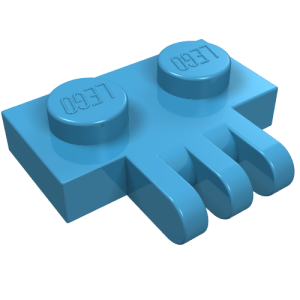 Hinge Plate 1 x 2 with 3 Fingers On Side