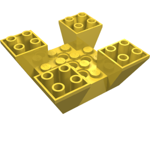 Slope Inverted 65° 6 x 6 x 2 Quad with Cutouts