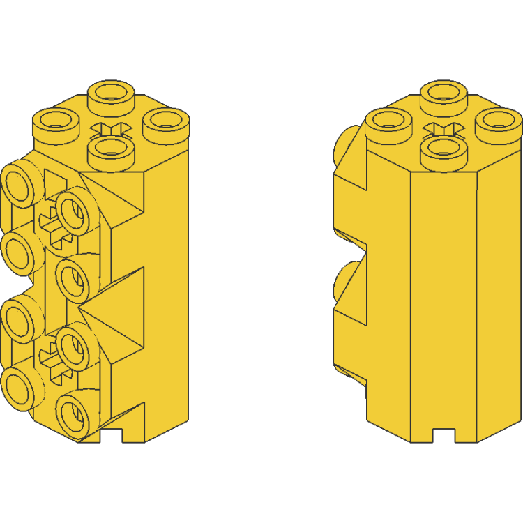 Brick Octagonal with Side Studs