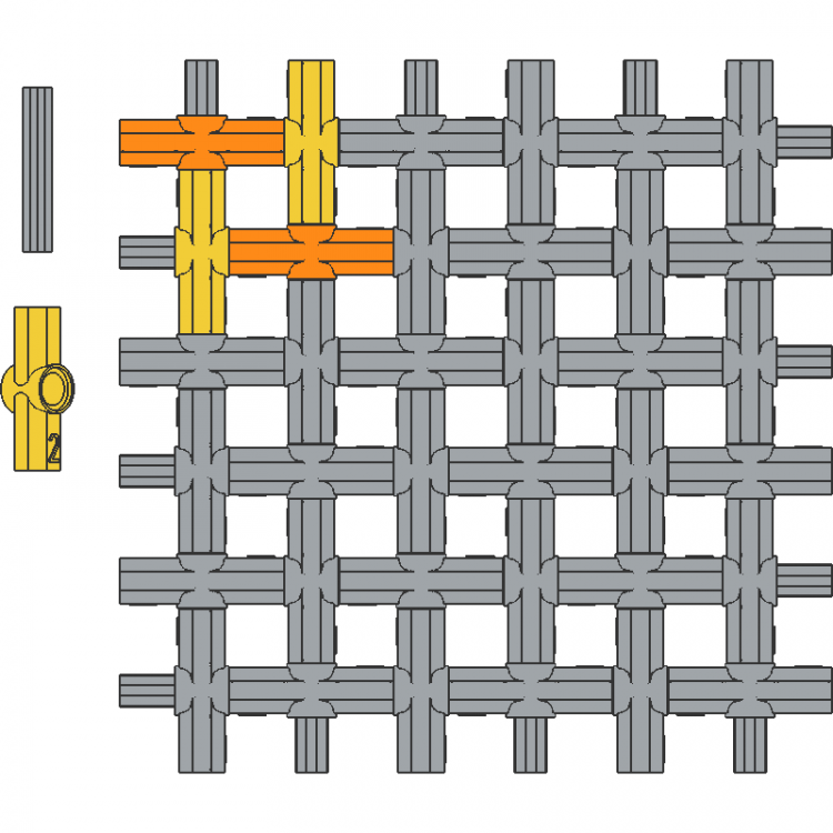 Technic Axle Pin Connector Type 2 Grid
