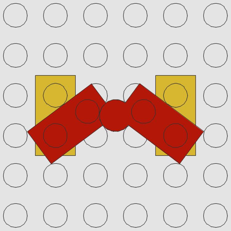 Hinge 1 x 4 Swivel (Bent)