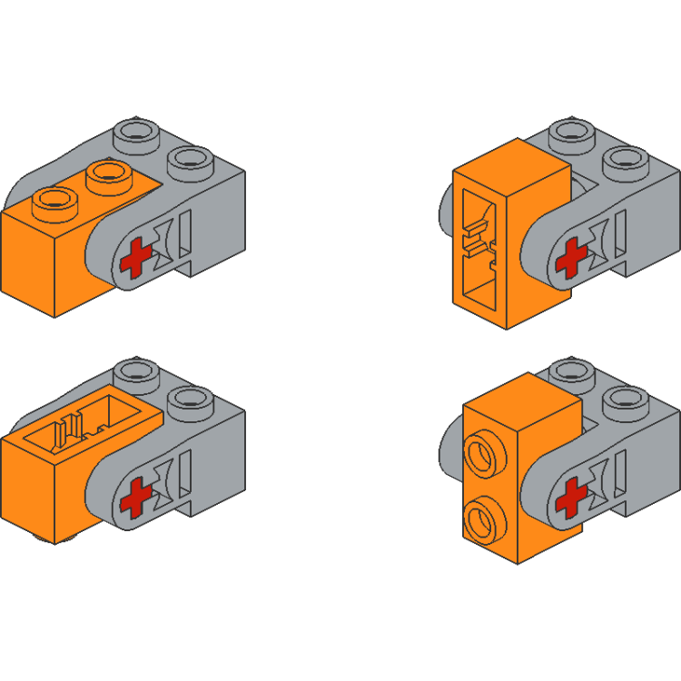 Technic Brick with 2 Liftarms