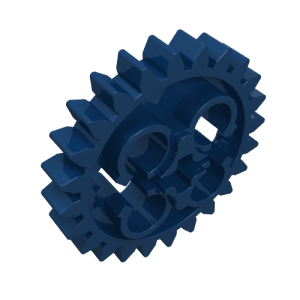 Technic Gear 24 Tooth [Old Style - Three axle holes]