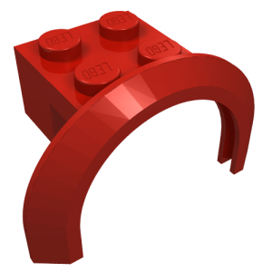 Wheel Arch, Mudguard 4 x 2 1/2 x 2 with 2 x 2 Plate