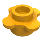 Plant, Flower, Plate Round 1 x 1 with 4 Petals