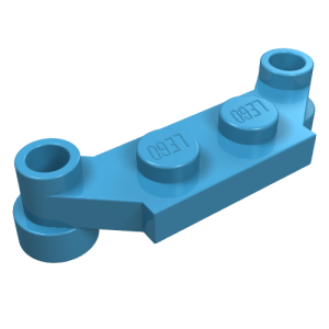 Plate Special 1 x 4 Offset with Bar Holes