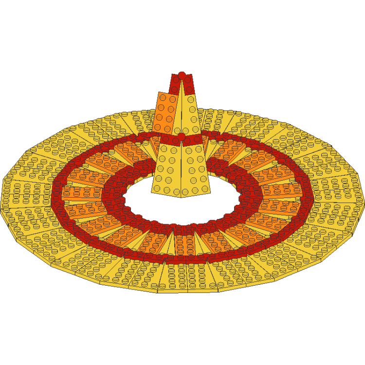 Tile Round 2 x 2 and Tile 1 x 1 Twisted